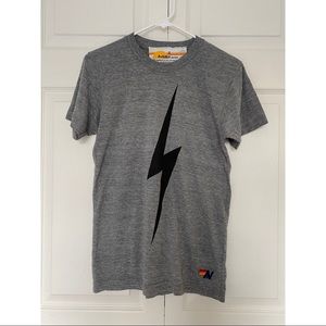Aviator Nation Gray T-shirt with Lightning Bolt!